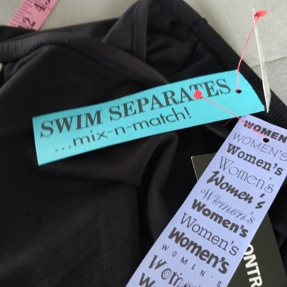 24&Ocean Tummy Control Black Bathing Suit Bottom 18W - Picture 5 of 7